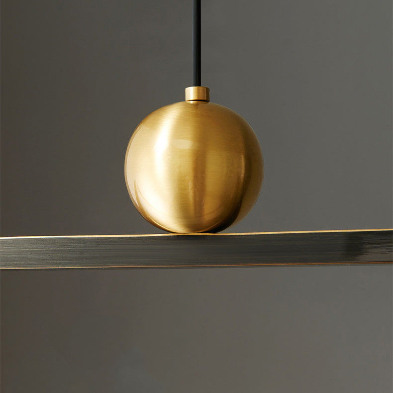 Metal Linear Island Pendant Lights Modern 1-Light Island Pendant Lighting