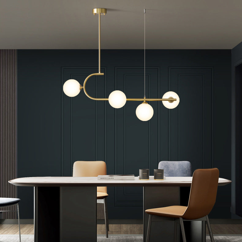 Linear Hanging Pendant Lights Contemporary Glass Ceiling Pendant Light