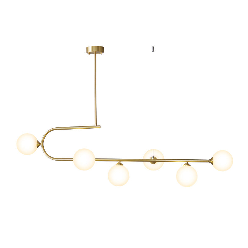 Linear Hanging Pendant Lights Contemporary Glass Ceiling Pendant Light