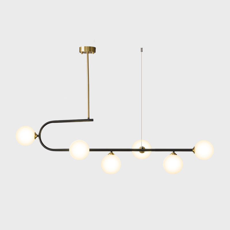 Linear Hanging Pendant Lights Contemporary Glass Ceiling Pendant Light