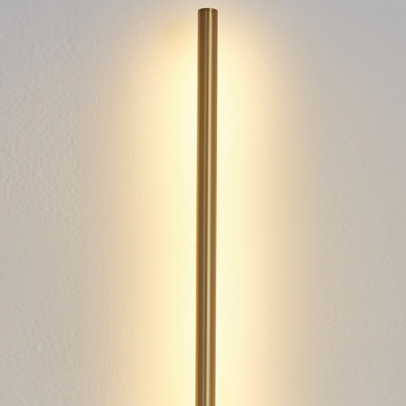 Contemporary LED Wall Sconce Thin-Line Sconce Lighting with Brass for Bedroom