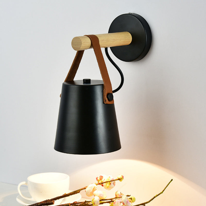 Metal Cone Shape Wall Light Modern Style 1 Light Wall Light Sconce