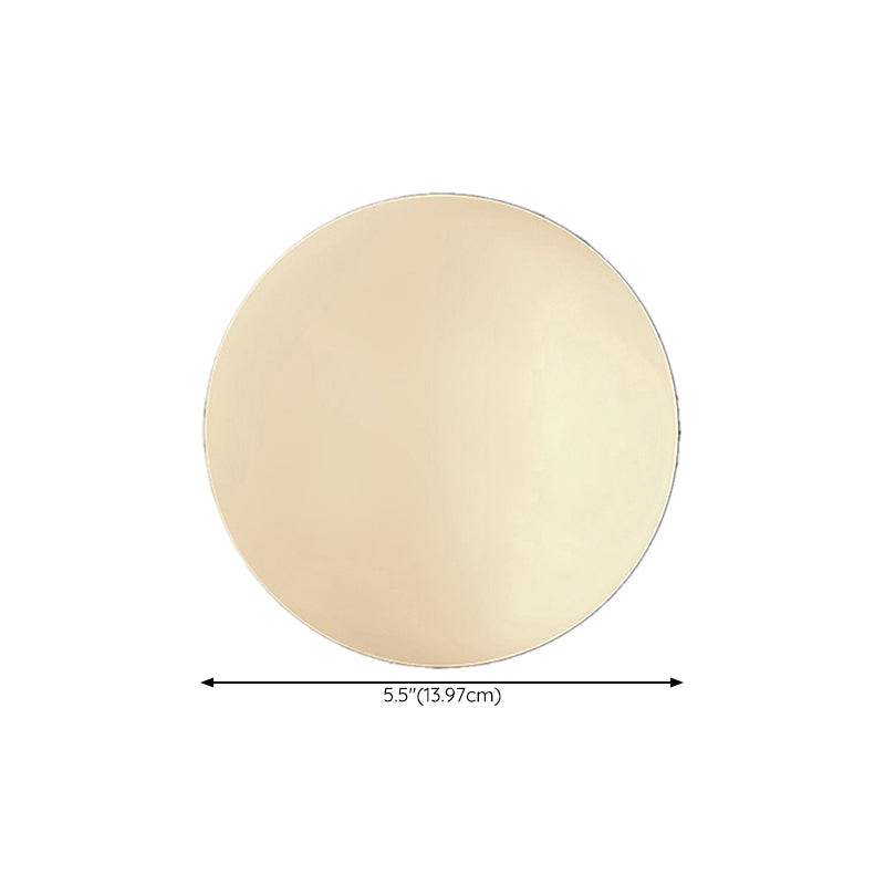 Glass Ball Wall Mount Light Fixture Simple 1 Light Wall Lamps in White