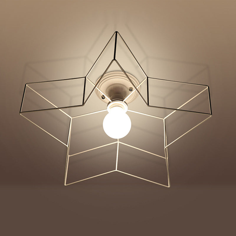 Star Shape Flush Mount Ceiling Fixture Modern Flush Ceiling Lights for Dining Room