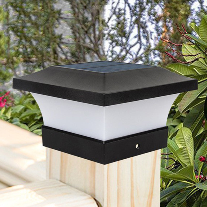 Modern Simple Plastic Outdoor Lamp Square Shape Outdoor Light for Courtyard