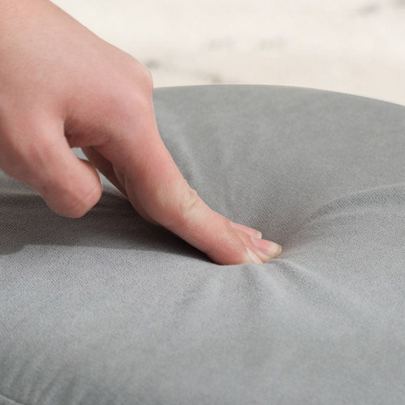 Contemporary Pure Color Footstool Round Tear Resistant Footstool