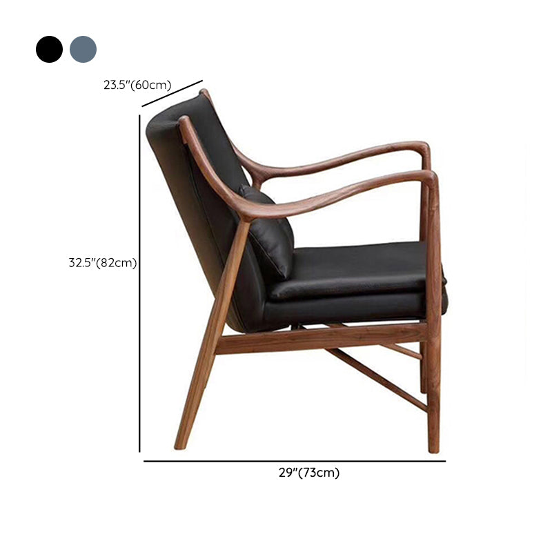Arms Included Fixed Back Armchair Living Room Chair with Cushion