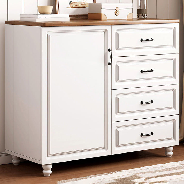 Modern Storage Cabinet Solid Wood Cabinet with Drawer for Home
