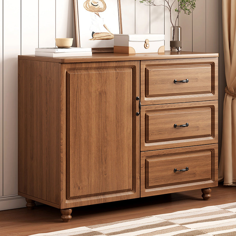 Modern Storage Cabinet Solid Wood Cabinet with Drawer for Home