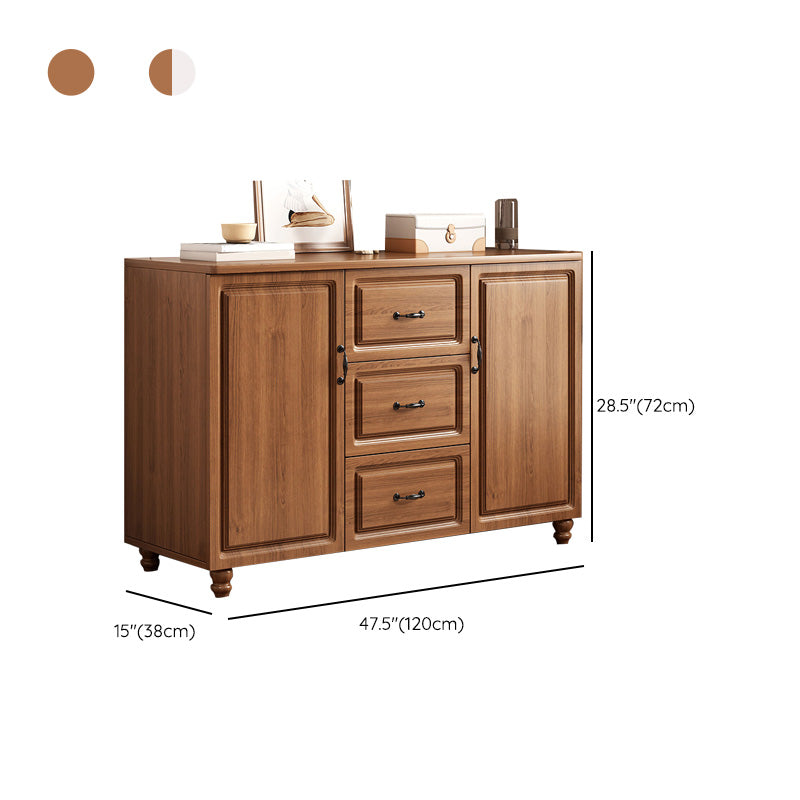Modern Storage Cabinet Solid Wood Cabinet with Drawer for Home