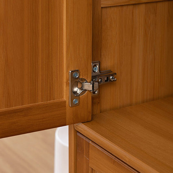 14.96 inch Wide Wooden Storage Cabinet with Door for Living Room