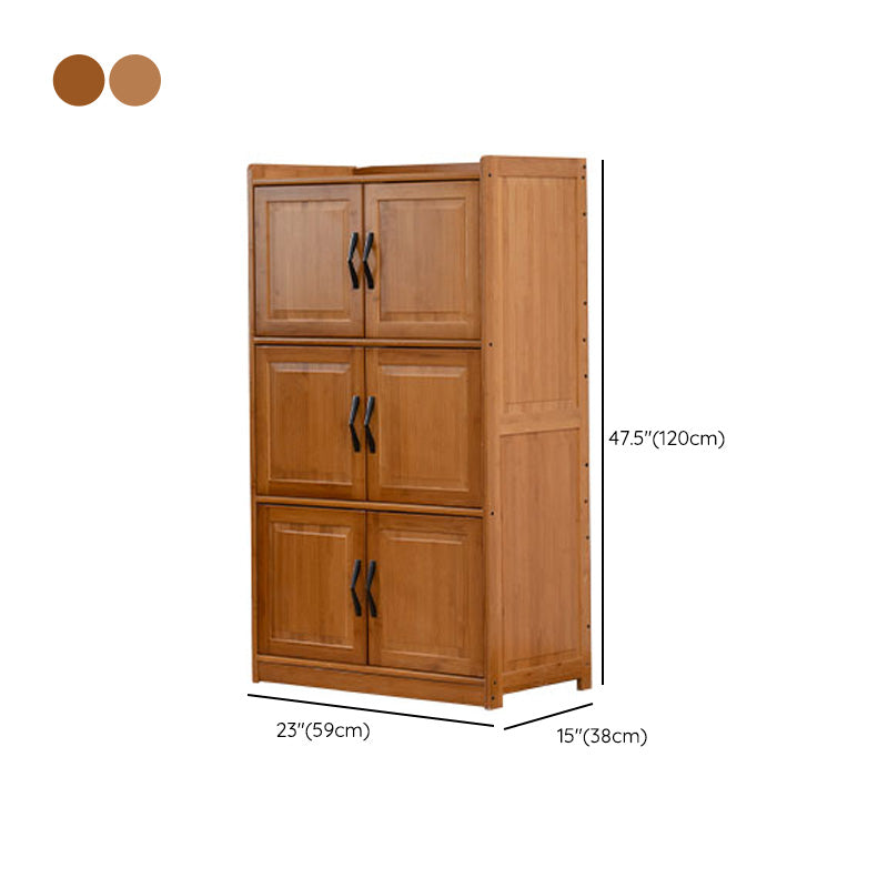 14.96 inch Wide Wooden Storage Cabinet with Door for Living Room