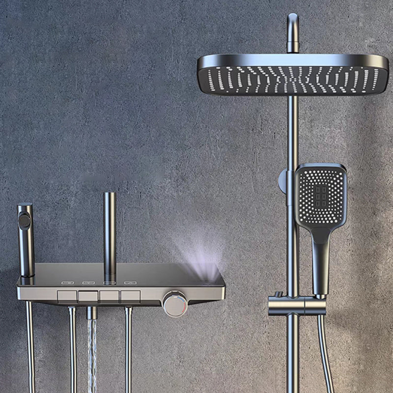 Modern Wall Mounted Adjustable Water Flow Shower Faucet Shower Hose Shower System