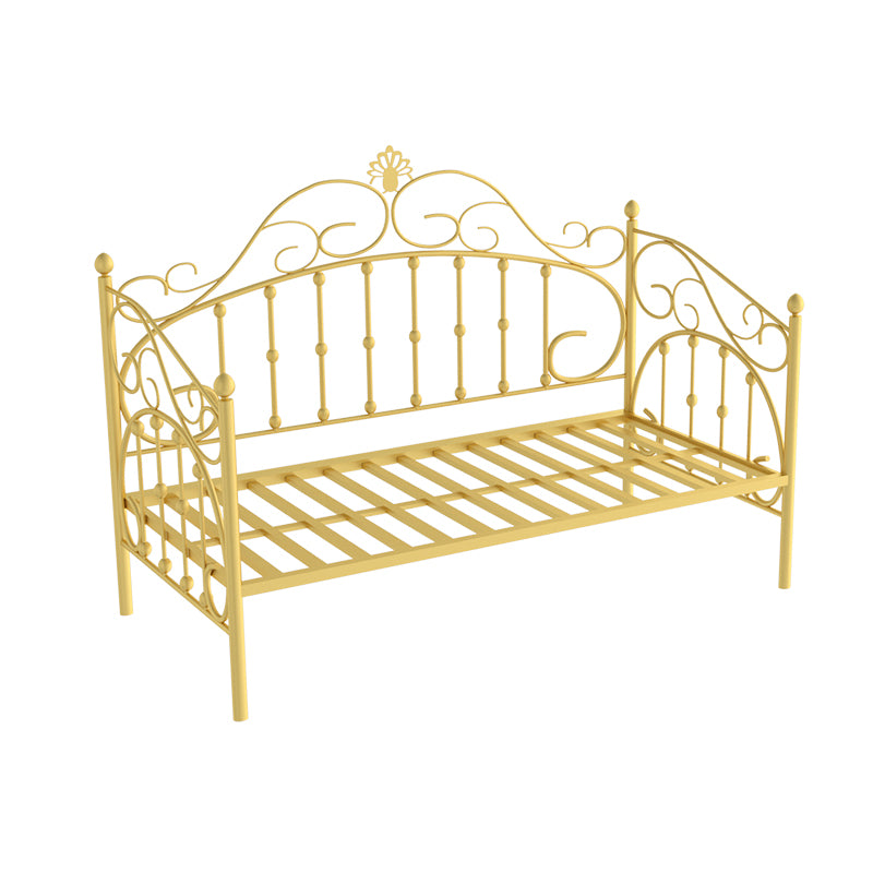 Scandinavian Daybed in Iron with Open-Frame Headboard Princess Theme Bed