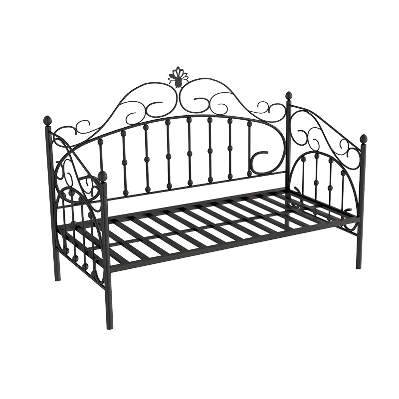 Scandinavian Daybed in Iron with Open-Frame Headboard Princess Theme Bed