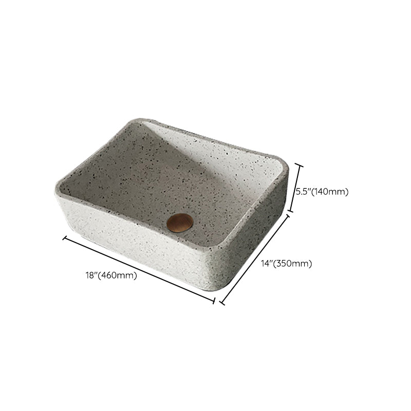 Modern Vessel Bathroom Sink Porcelain Vessel Lavatory Sink with Faucet