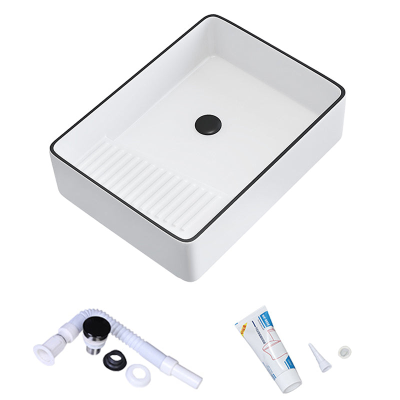 Porcelain Trough Bathroom Sink Traditional Trough Bathroom Sink With Basin