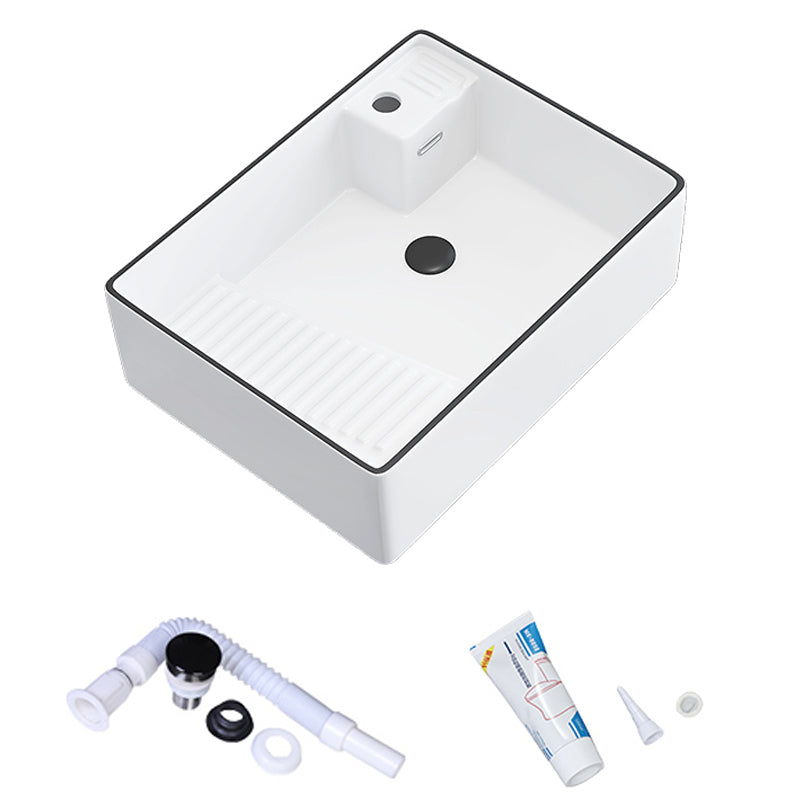 Porcelain Trough Bathroom Sink Traditional Trough Bathroom Sink With Basin