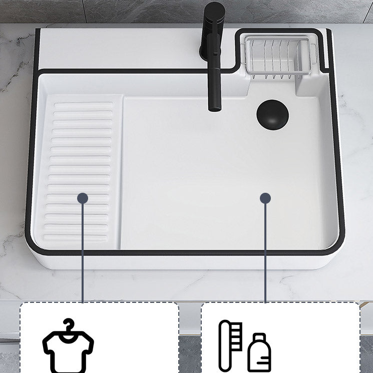 Porcelain Trough Bathroom Sink Traditional Trough Bathroom Sink With Basin