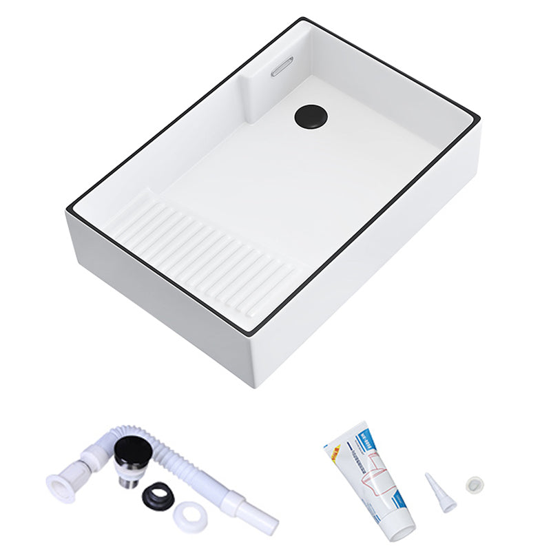 Porcelain Trough Bathroom Sink Traditional Trough Bathroom Sink With Basin