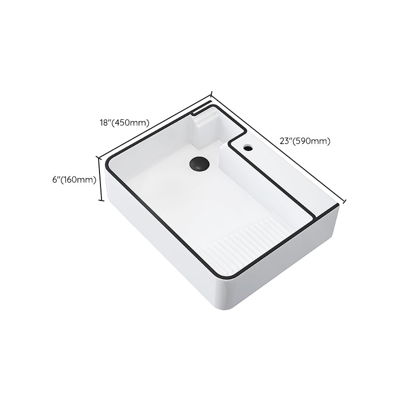 Porcelain Trough Bathroom Sink Traditional Trough Bathroom Sink With Basin