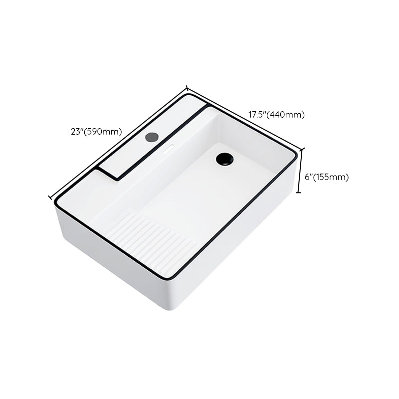 Porcelain Trough Bathroom Sink Traditional Trough Bathroom Sink With Basin