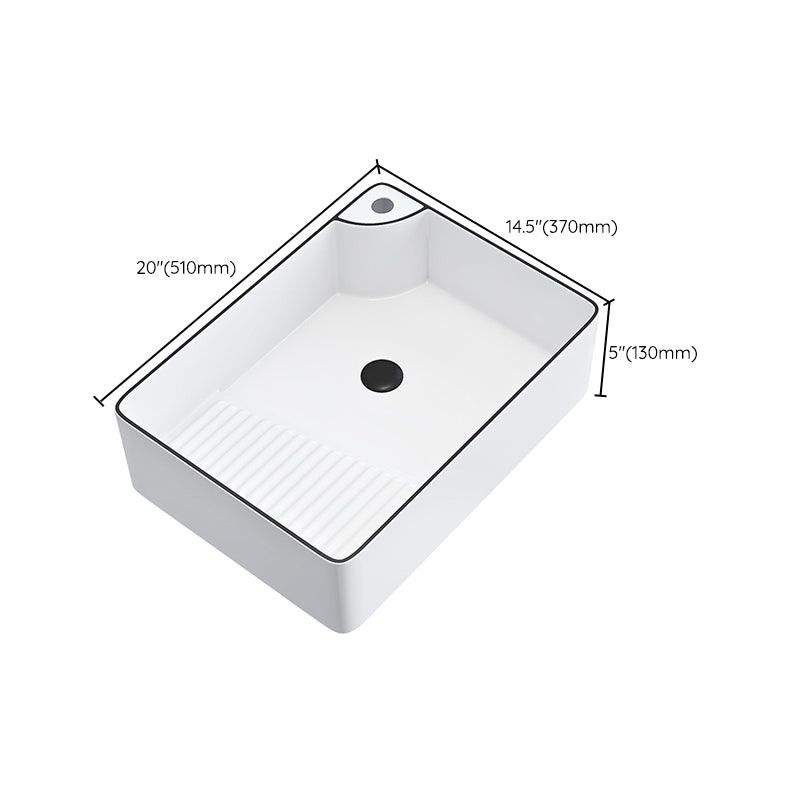 Porcelain Trough Bathroom Sink Traditional Trough Bathroom Sink With Basin