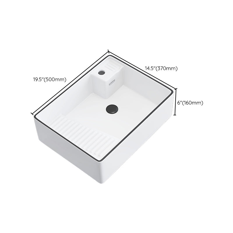 Porcelain Trough Bathroom Sink Traditional Trough Bathroom Sink With Basin