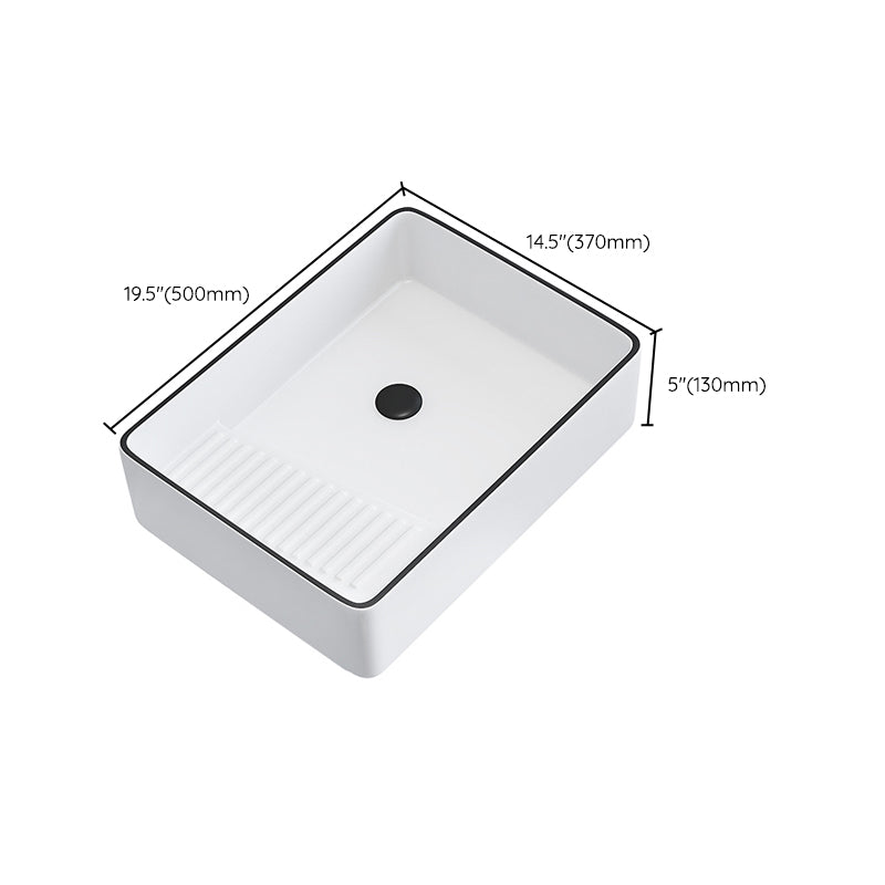 Porcelain Trough Bathroom Sink Traditional Trough Bathroom Sink With Basin