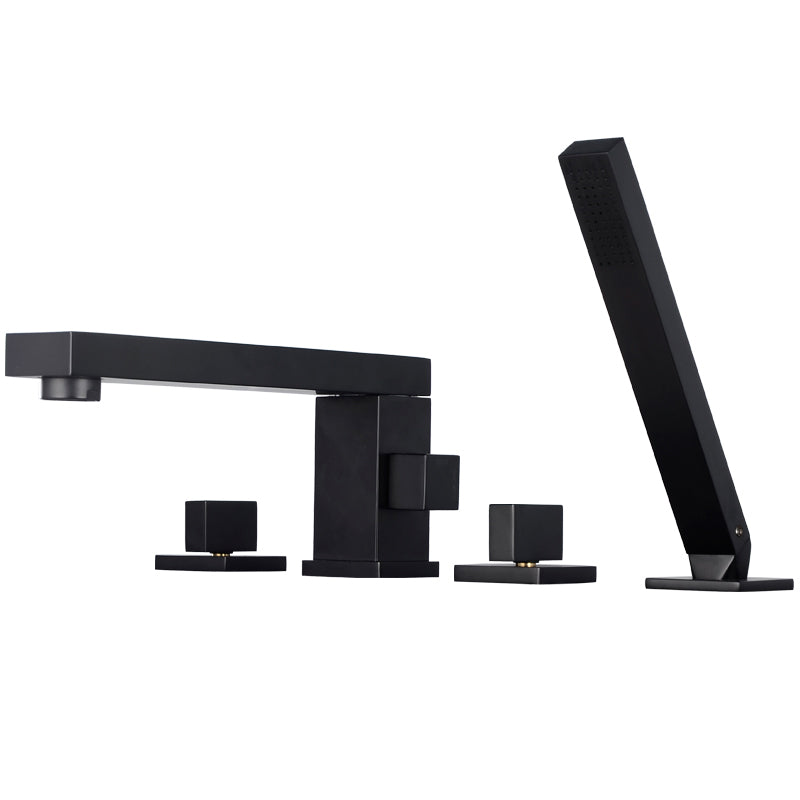 Deck Mounted Metal Freestanding Tub Filler Swivel Freestanding Faucet