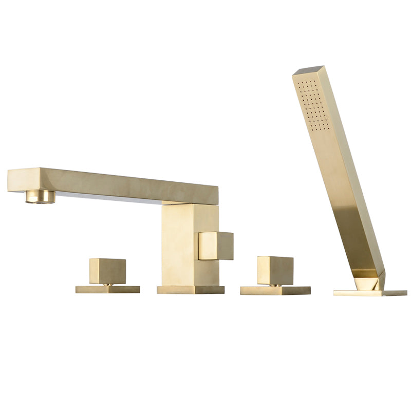 Deck Mounted Metal Freestanding Tub Filler Swivel Freestanding Faucet