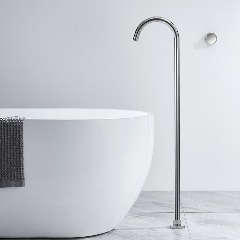 Floor Mounted Metal Freestanding Tub Filler Swivel Freestanding Faucet