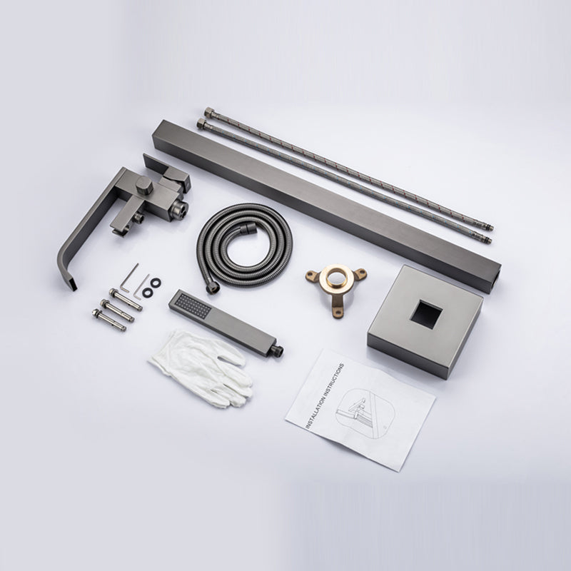 Floor Mounted Metal Freestanding Tub Filler Swivel Freestanding Faucet