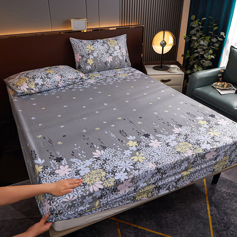 1 and 2 Piece Floral Bed Sheet Cotton Blend Dust Mite Resistant Bed Sheet Set