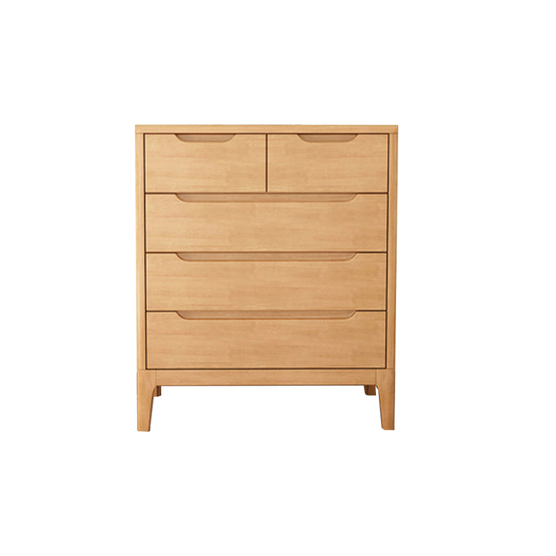 Contemporary Rubber Wood Storage Chest Bedroom Chest with Legs