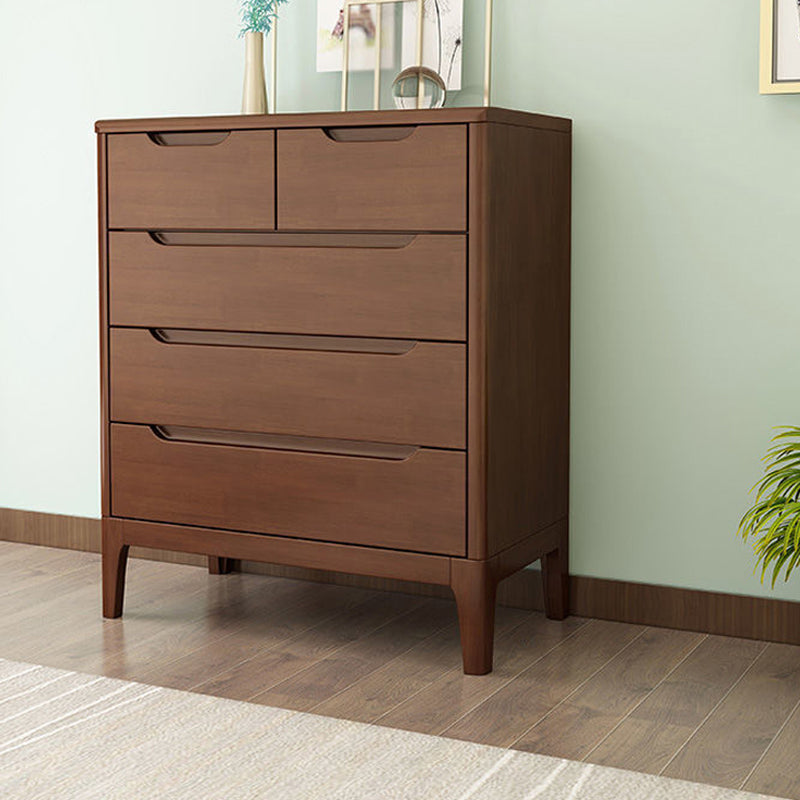 Contemporary Rubber Wood Storage Chest Bedroom Chest with Legs