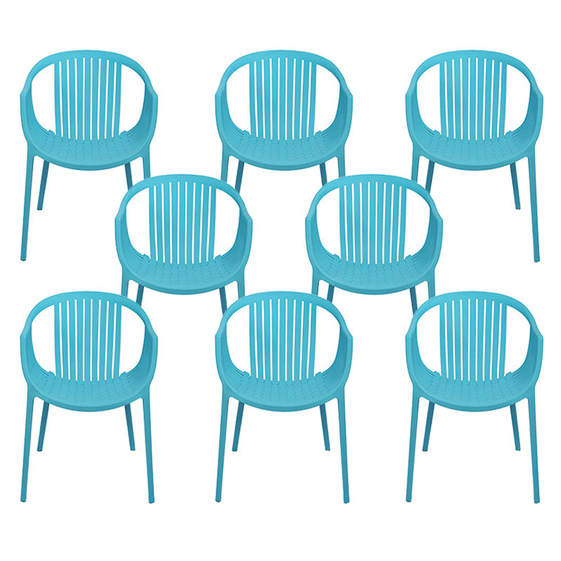 Nordic Style Arm Side Chairs Windsor Back Side Chair with Plastic Legs for Kitchen