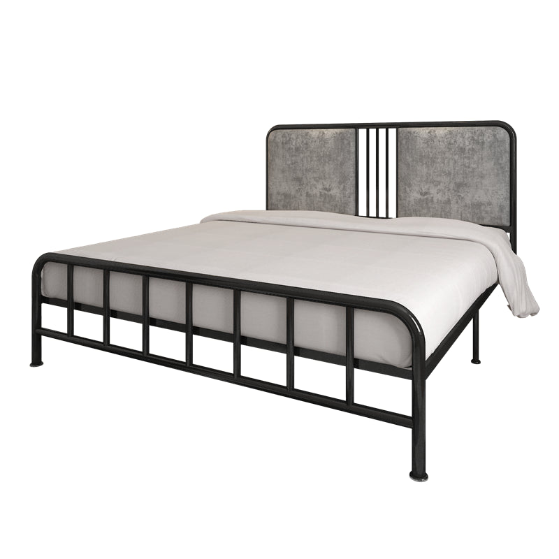 Upholstered Metal Open-Frame Bed 43.3-In High Golden Bed Frame