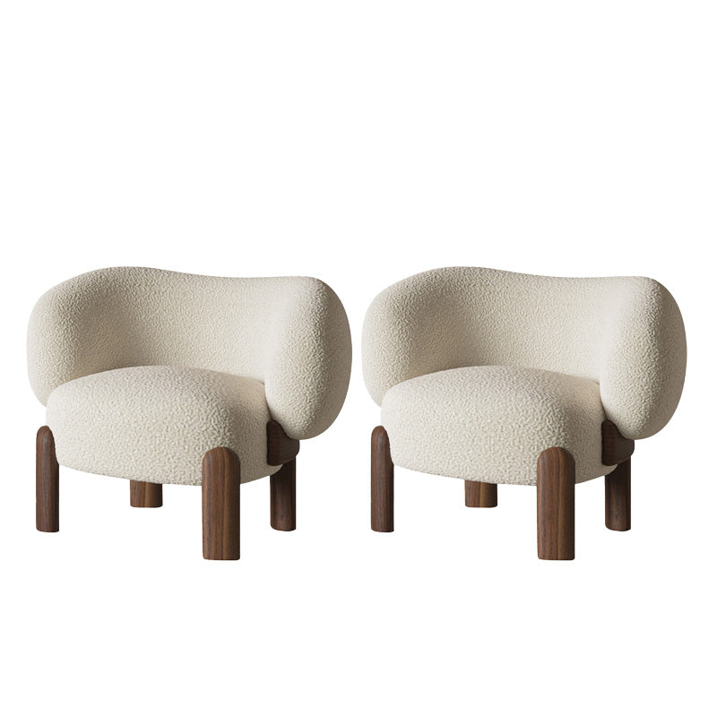 Contemporary Basic Four Leg Armchair Bedroom Solid Color Arm Chair