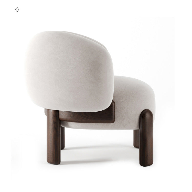Contemporary Basic Four Leg Armchair Bedroom Solid Color Arm Chair