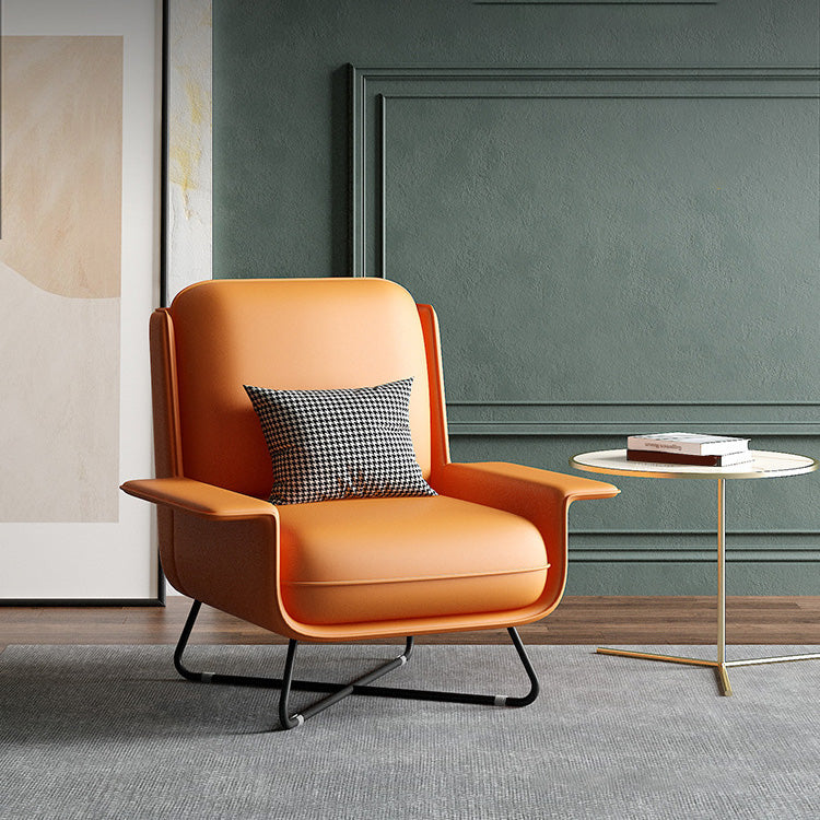 Contemporary Cross Accent Armchair Arms Included Office Accent Chair