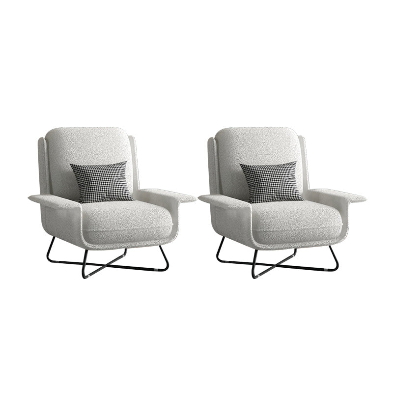 Contemporary Cross Accent Armchair Arms Included Office Accent Chair