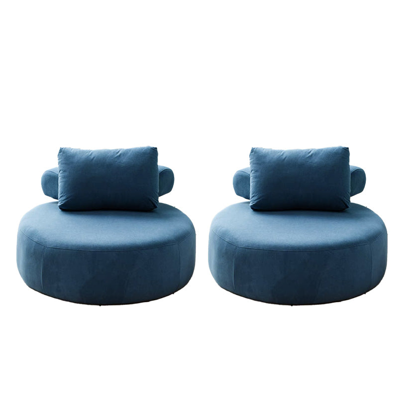 Contemporary Fixed Back Lounge Chair Bedroom Solid Color Lounge Chair