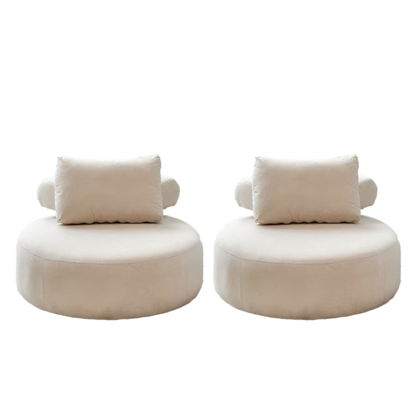 Contemporary Fixed Back Lounge Chair Bedroom Solid Color Lounge Chair