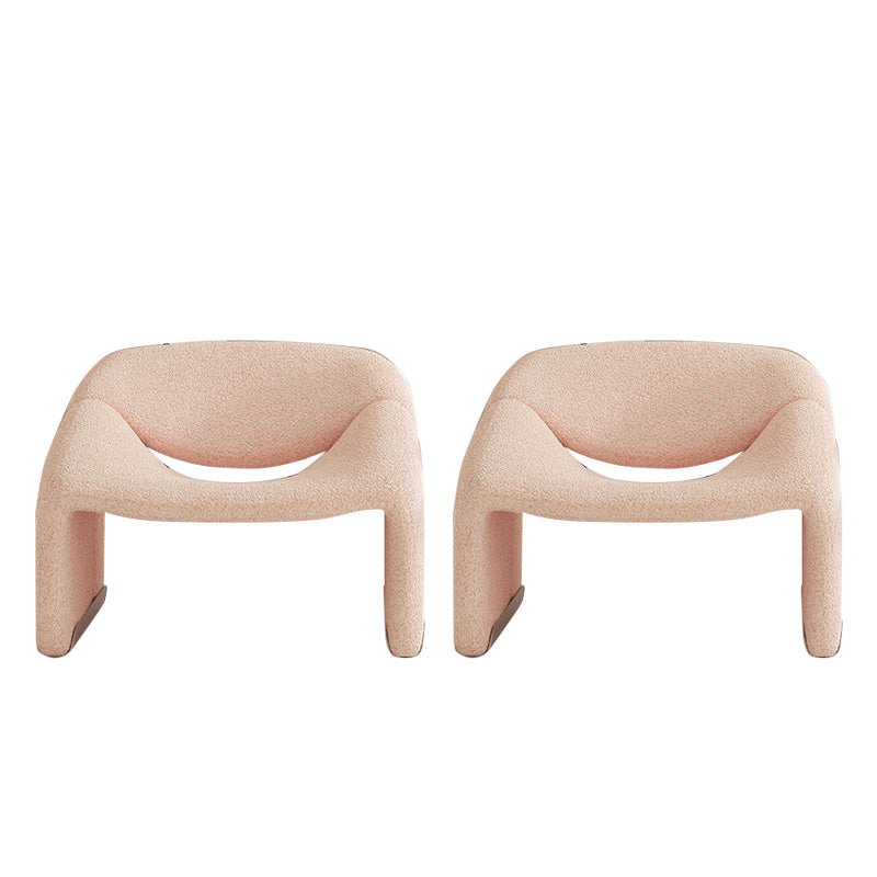 Contemporary Sled Side Chair Solid Color Bedroom Lounge Chair