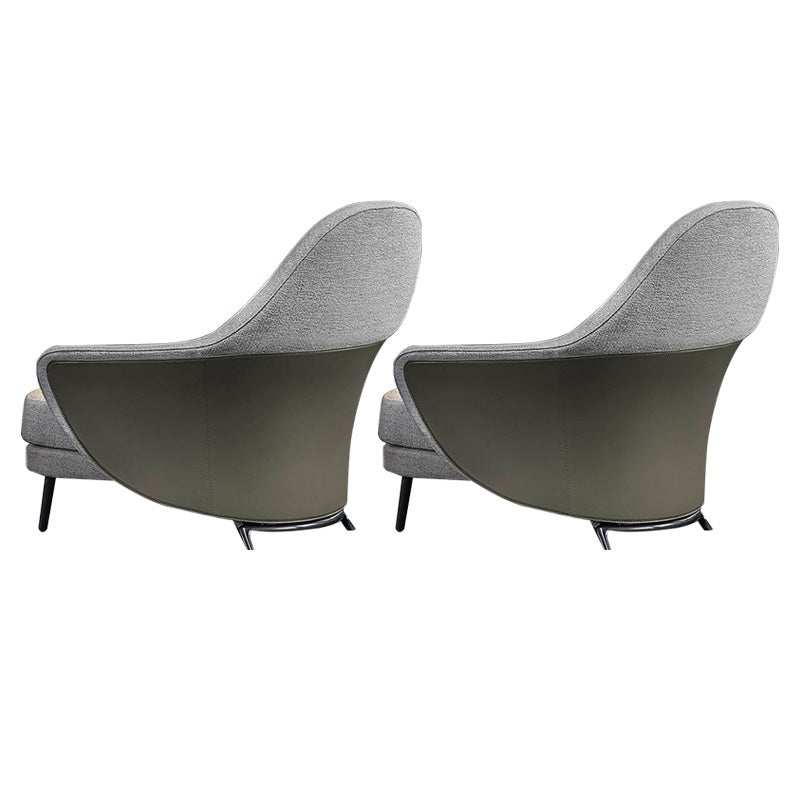 Basic Four Legs Lounge Chair Contemporary Solid Color Accent Armchair