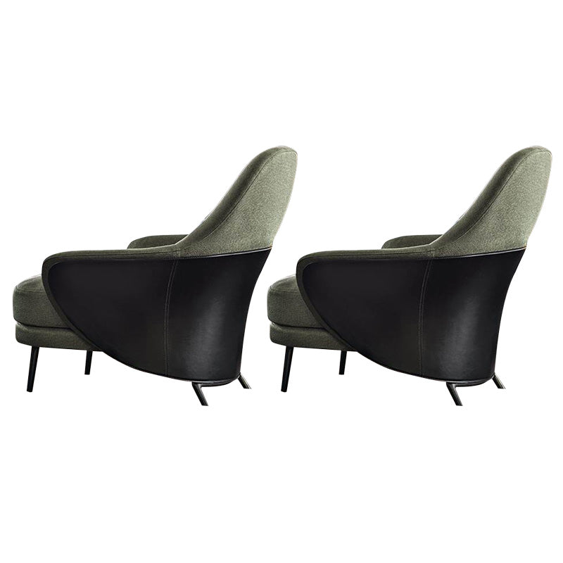 Basic Four Legs Lounge Chair Contemporary Solid Color Accent Armchair