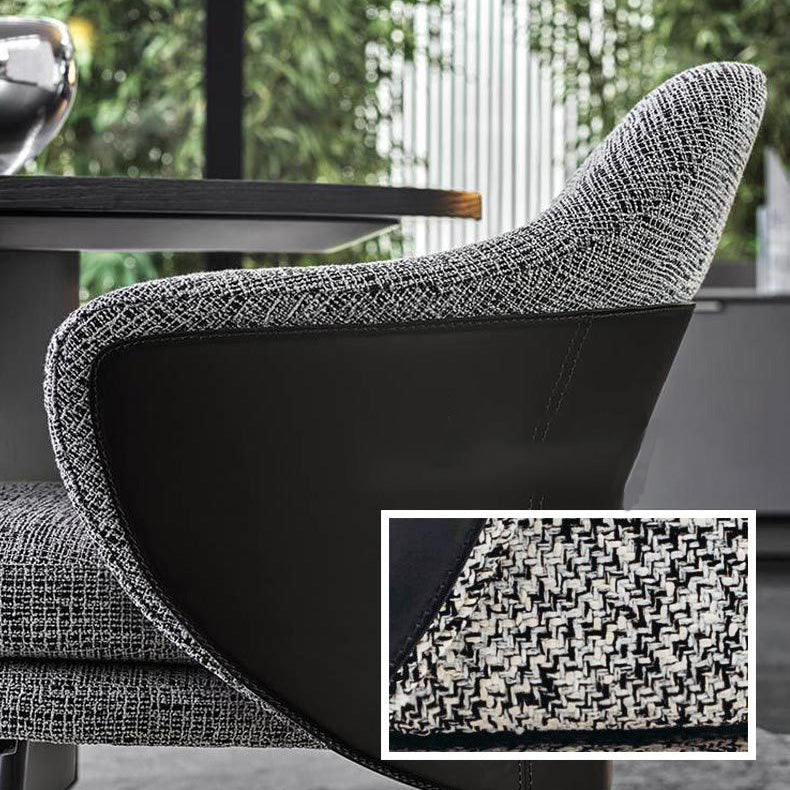 Basic Four Legs Lounge Chair Contemporary Solid Color Accent Armchair