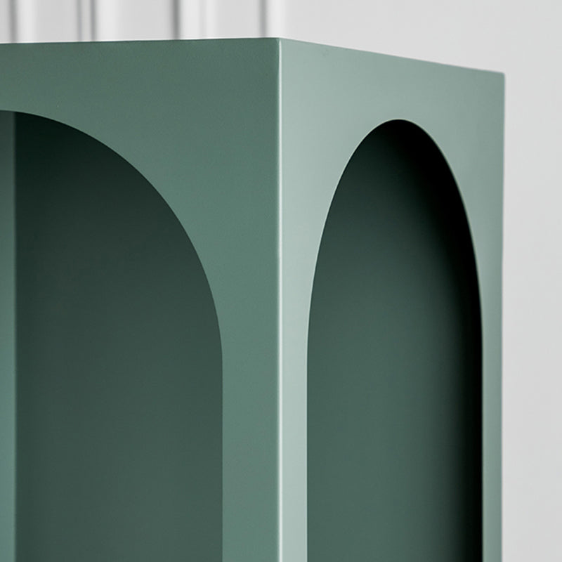 Scandinavian Shelf Bookcase Metal Standard Book Shelf with Rectangular Shelves