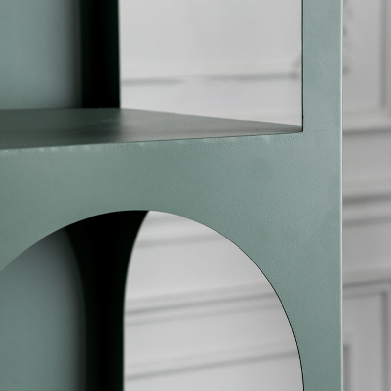 Scandinavian Shelf Bookcase Metal Standard Book Shelf with Rectangular Shelves